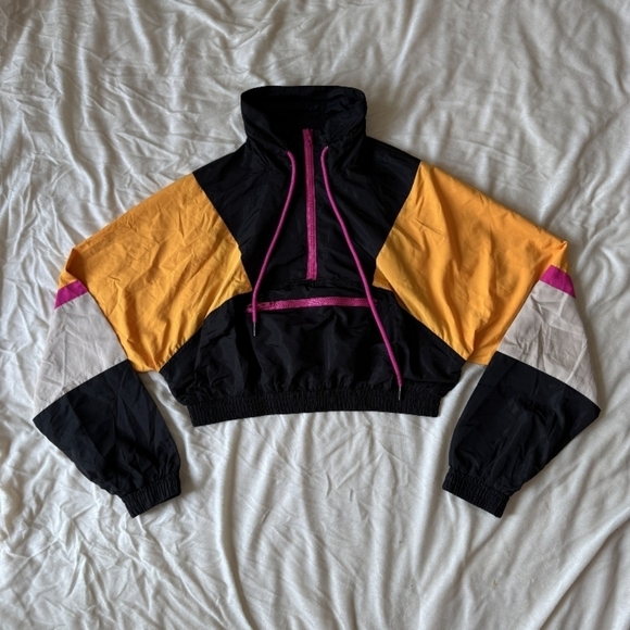 Fashion Nova Retro Style Windbreaker Jacket - Picture 3 of 9